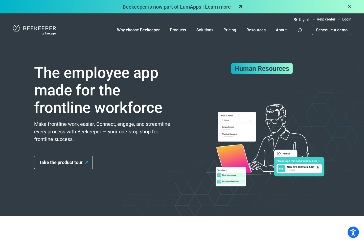 Beekeeper website preview