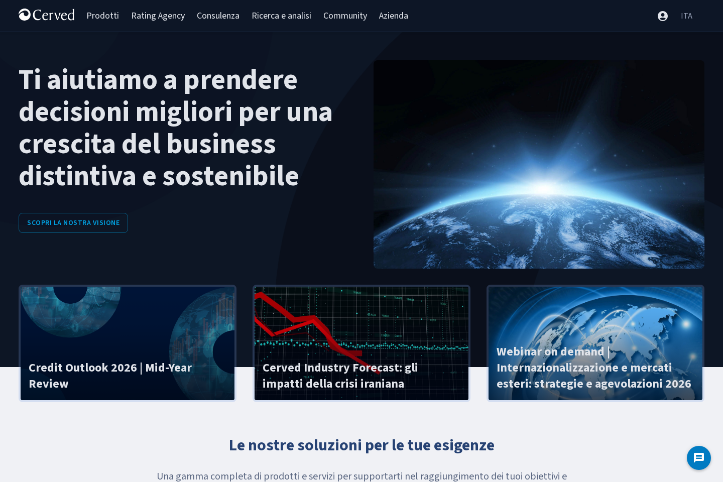 Cerved website preview