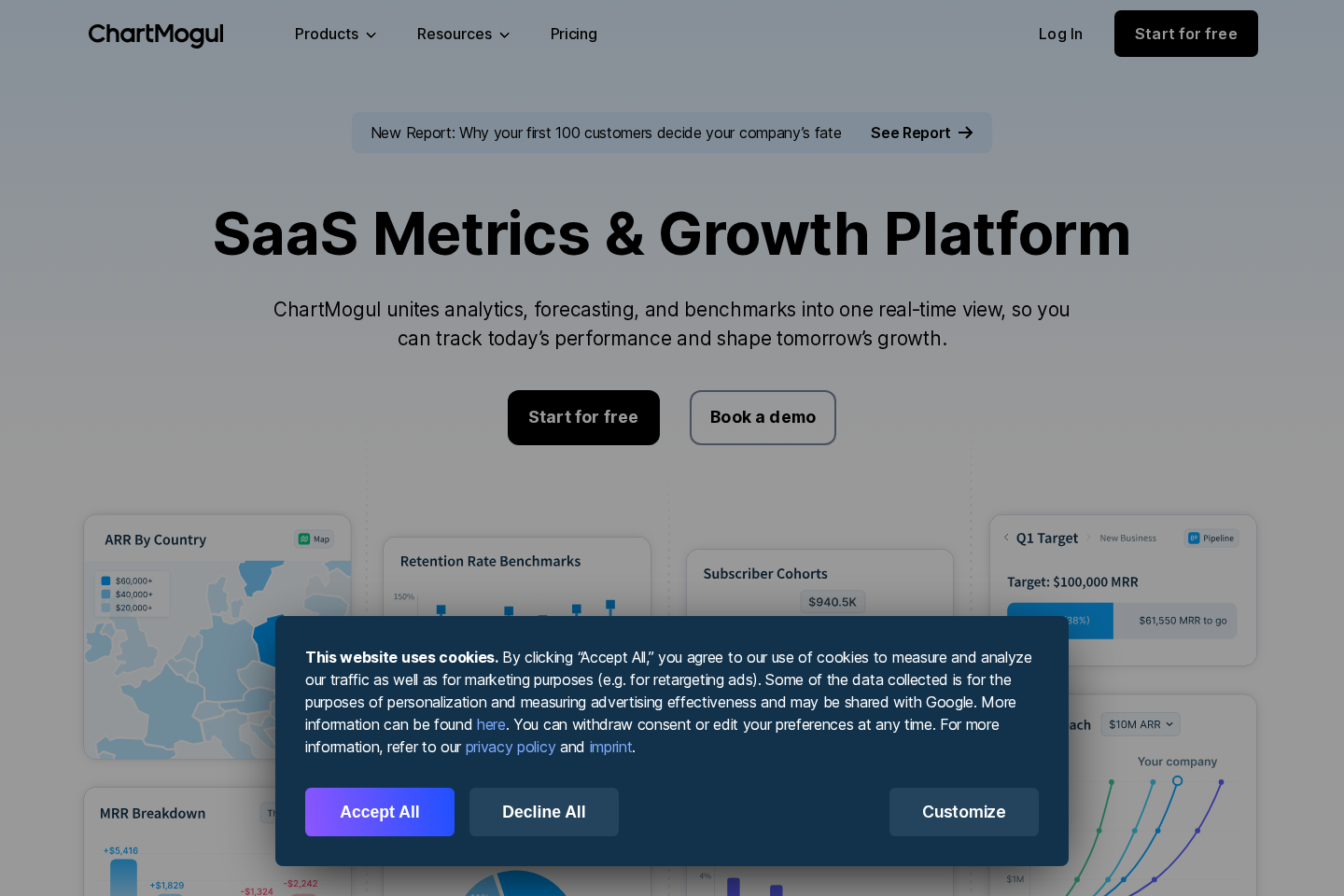ChartMogul website preview