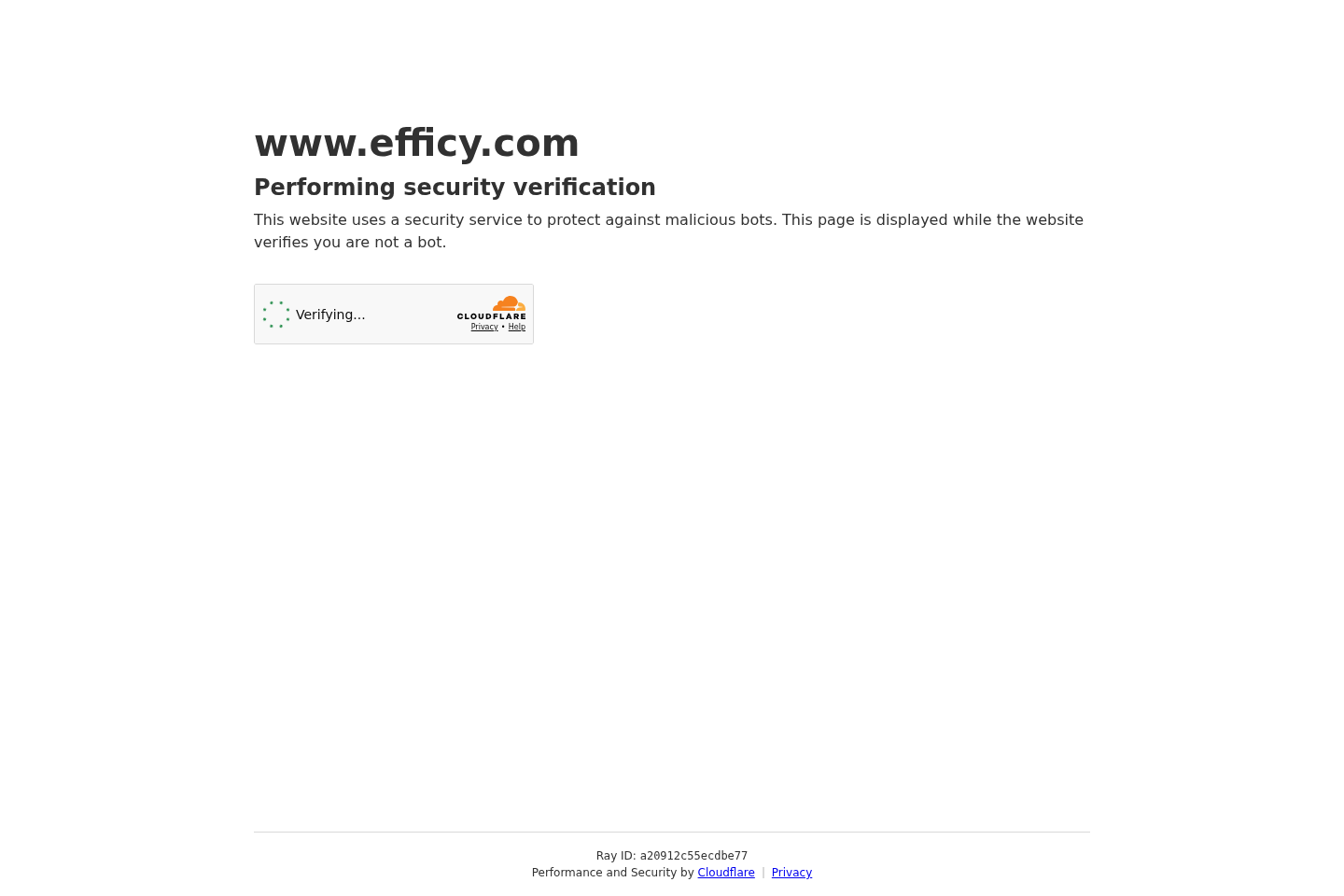 Efficy website preview