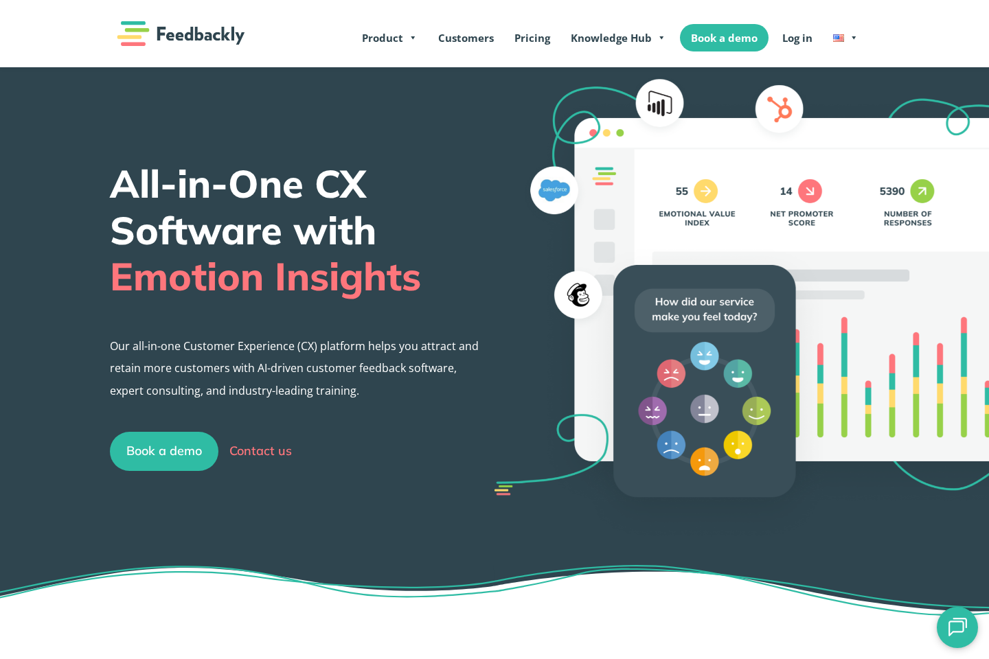 Feedbackly website preview