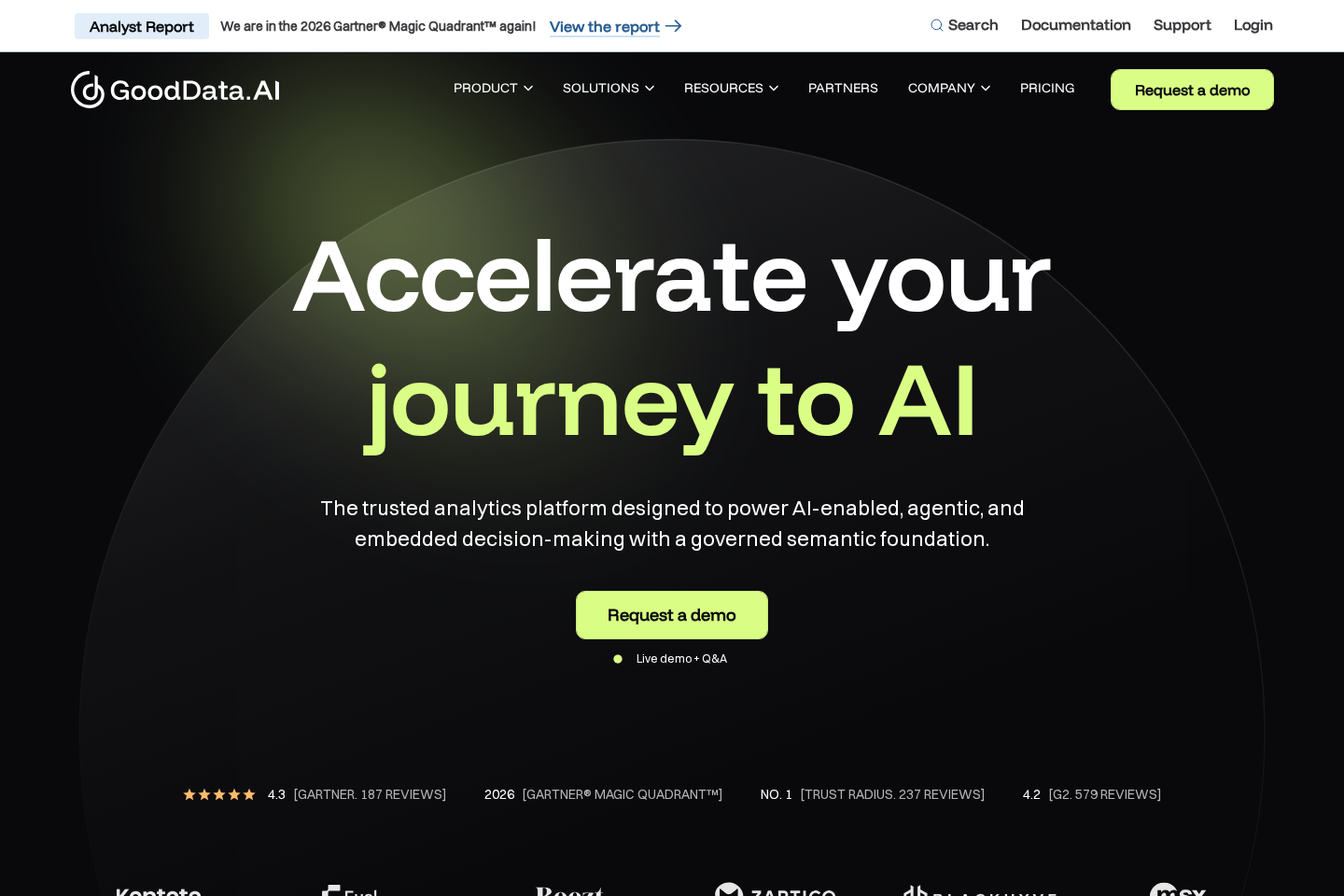 GoodData website preview