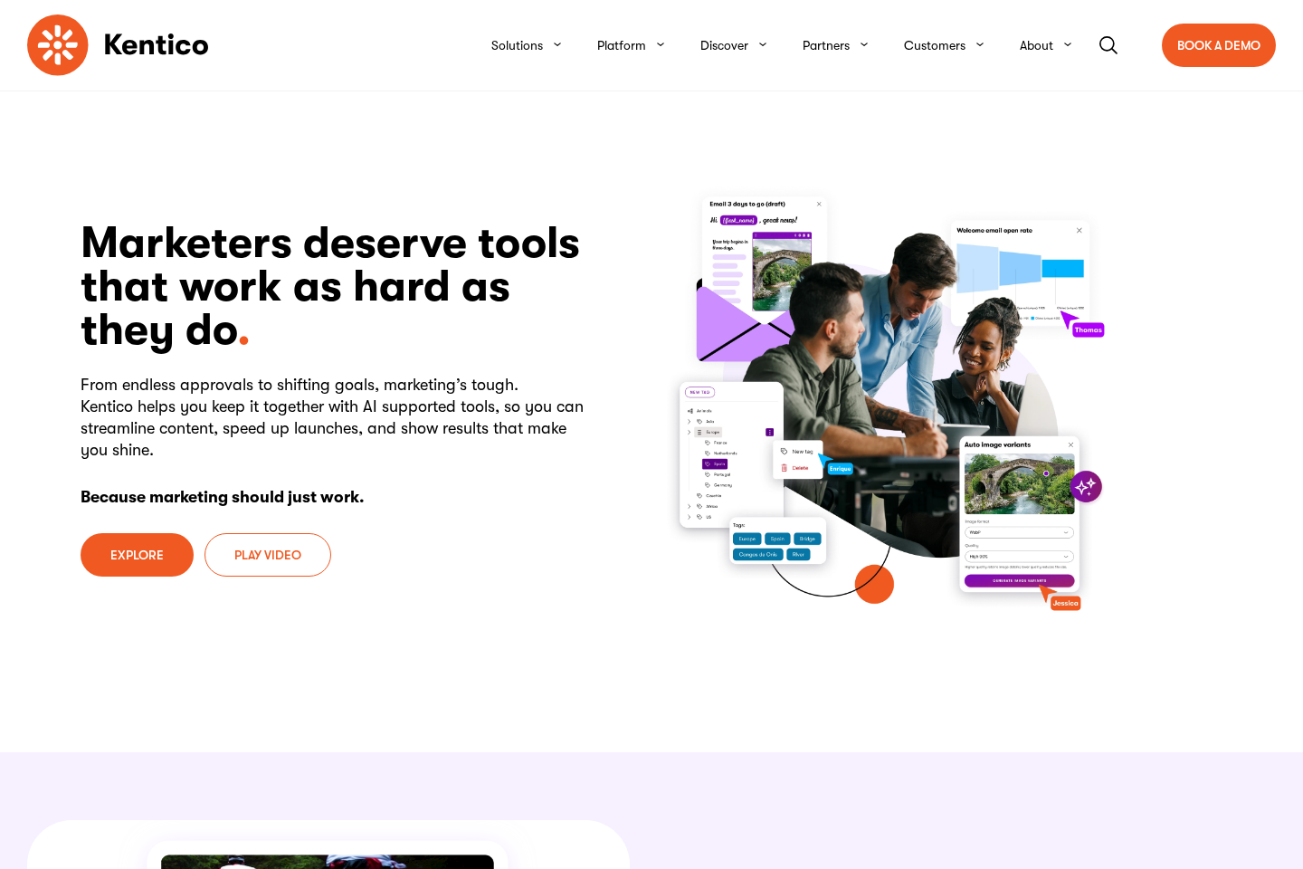 Kentico website preview