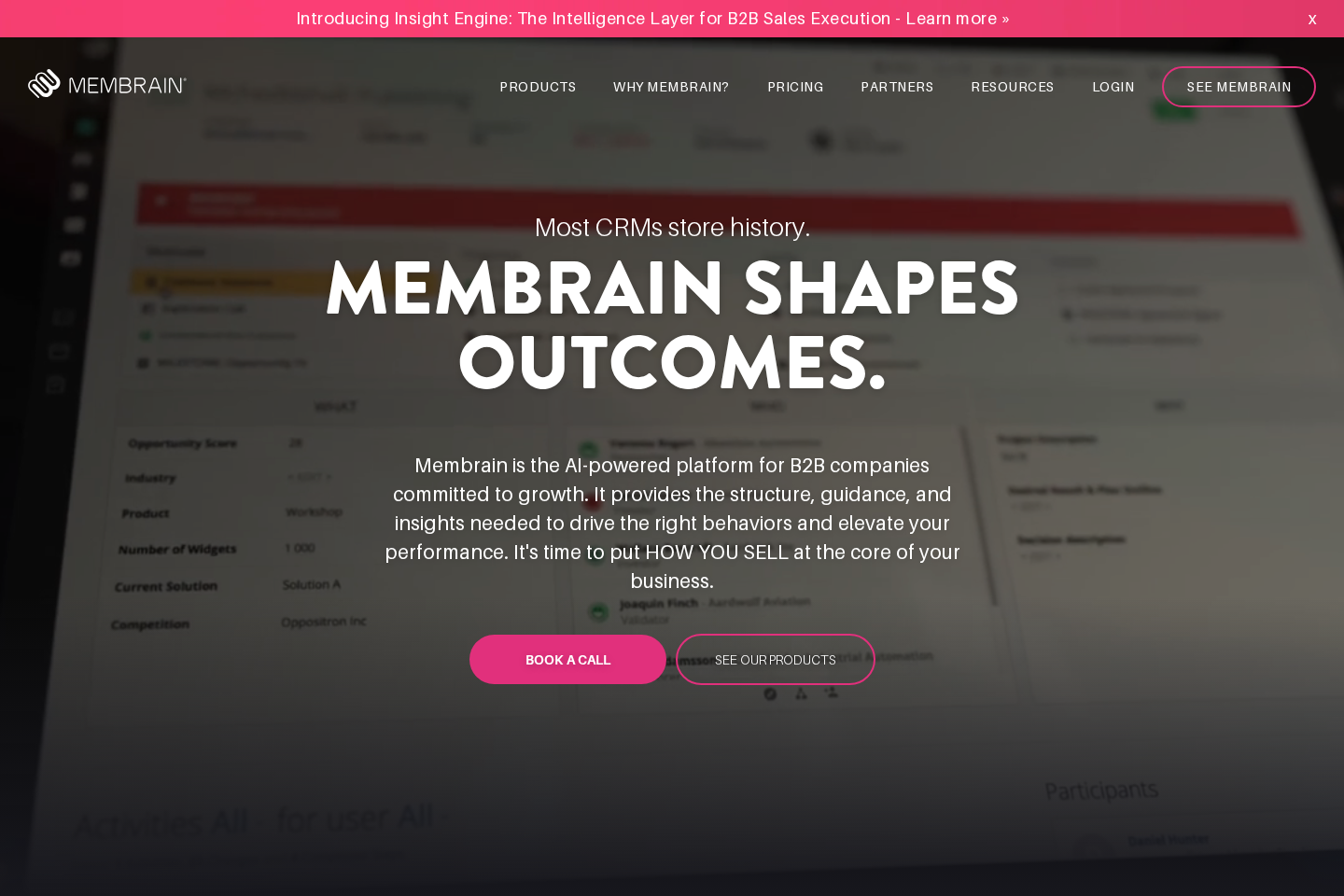 Membrain website preview
