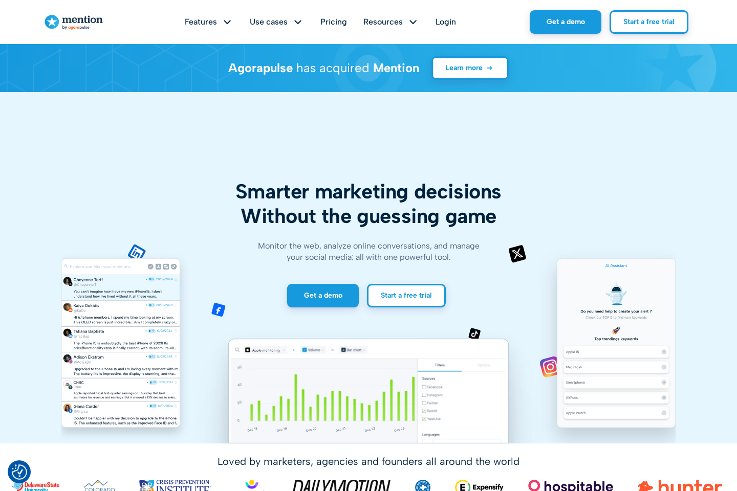 Mention website preview