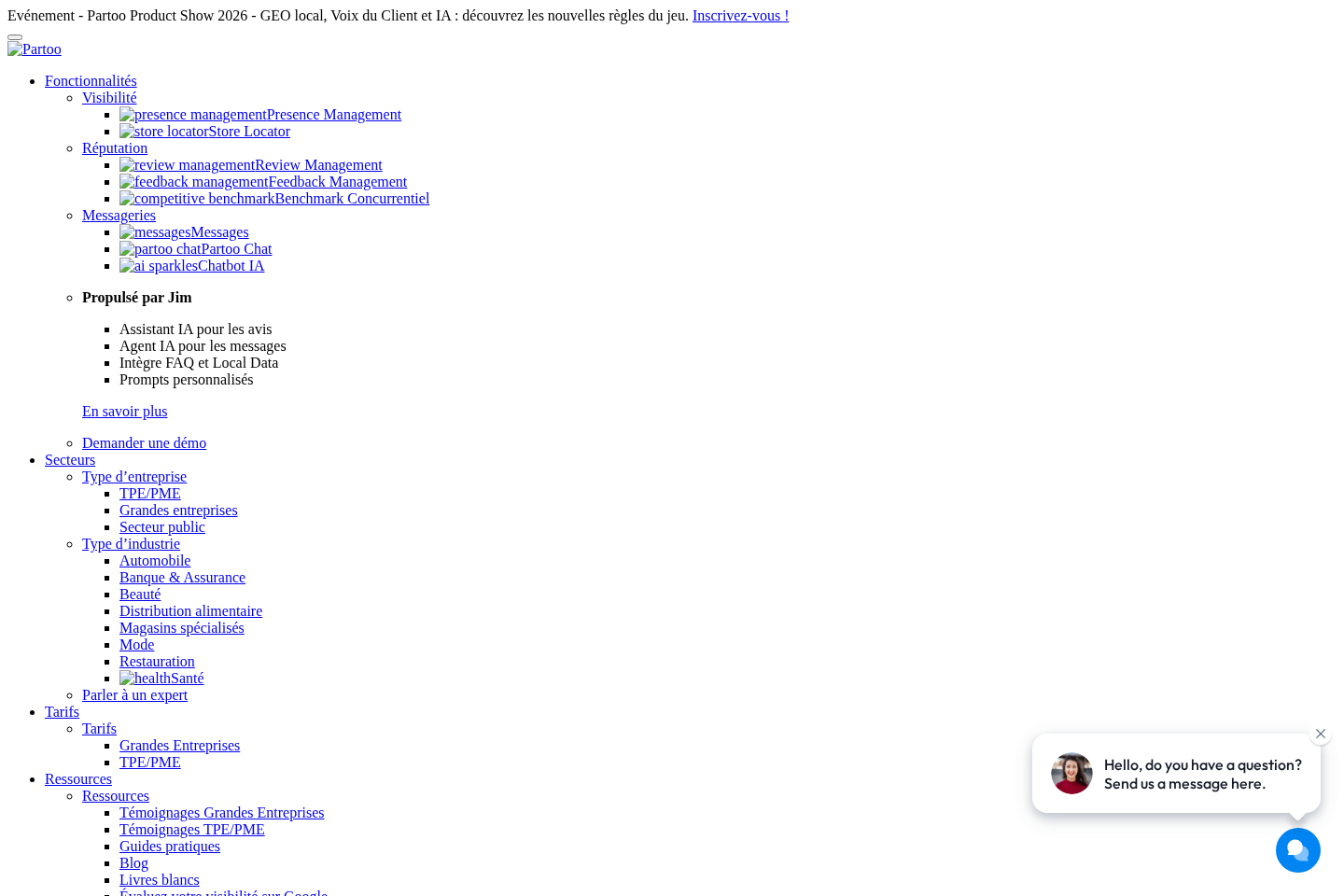 Partoo website preview