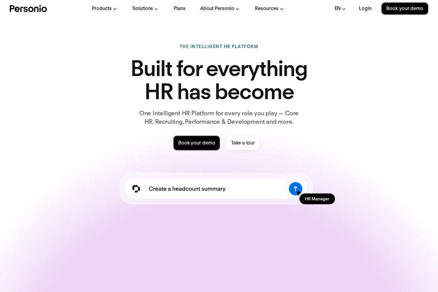 Personio website preview