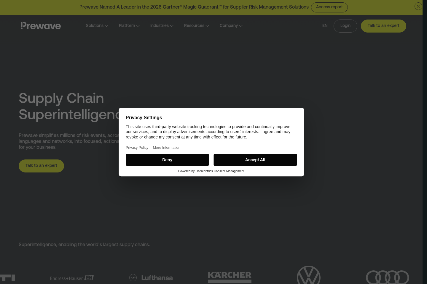 Prewave website preview