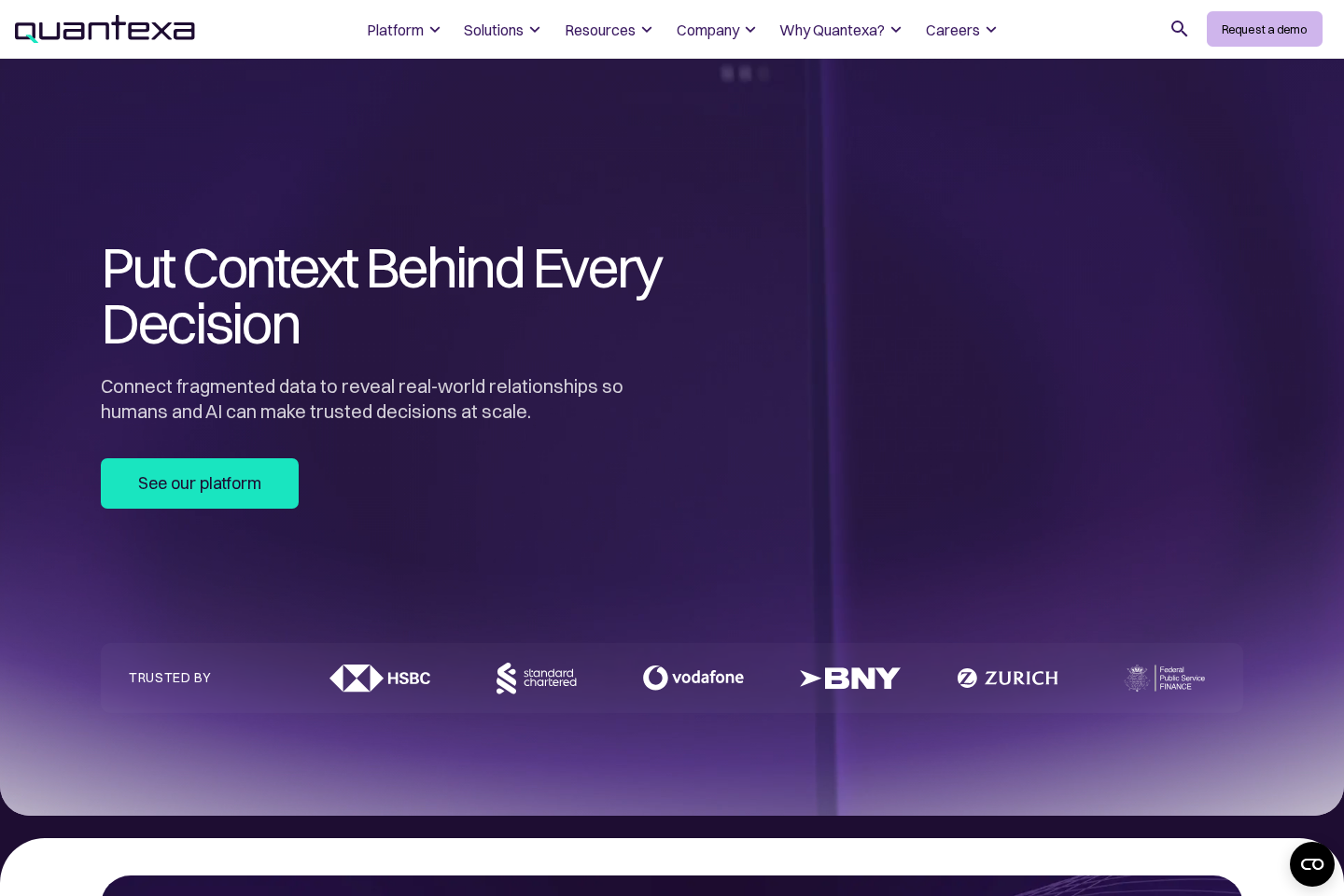 Quantexa website preview