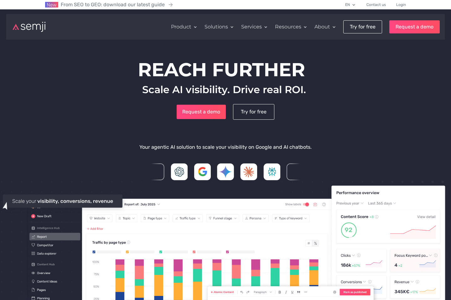 Semji website preview