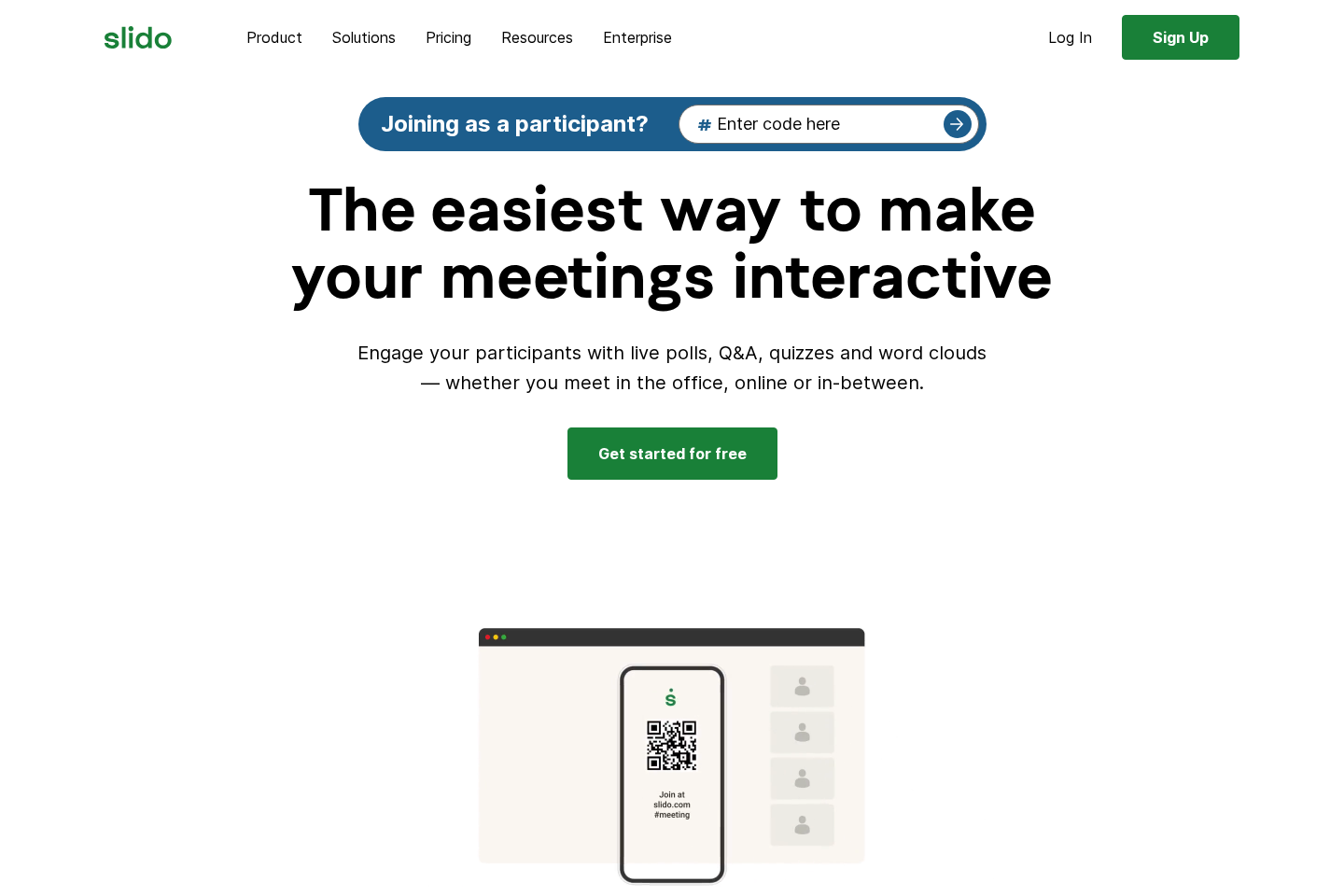Slido website preview