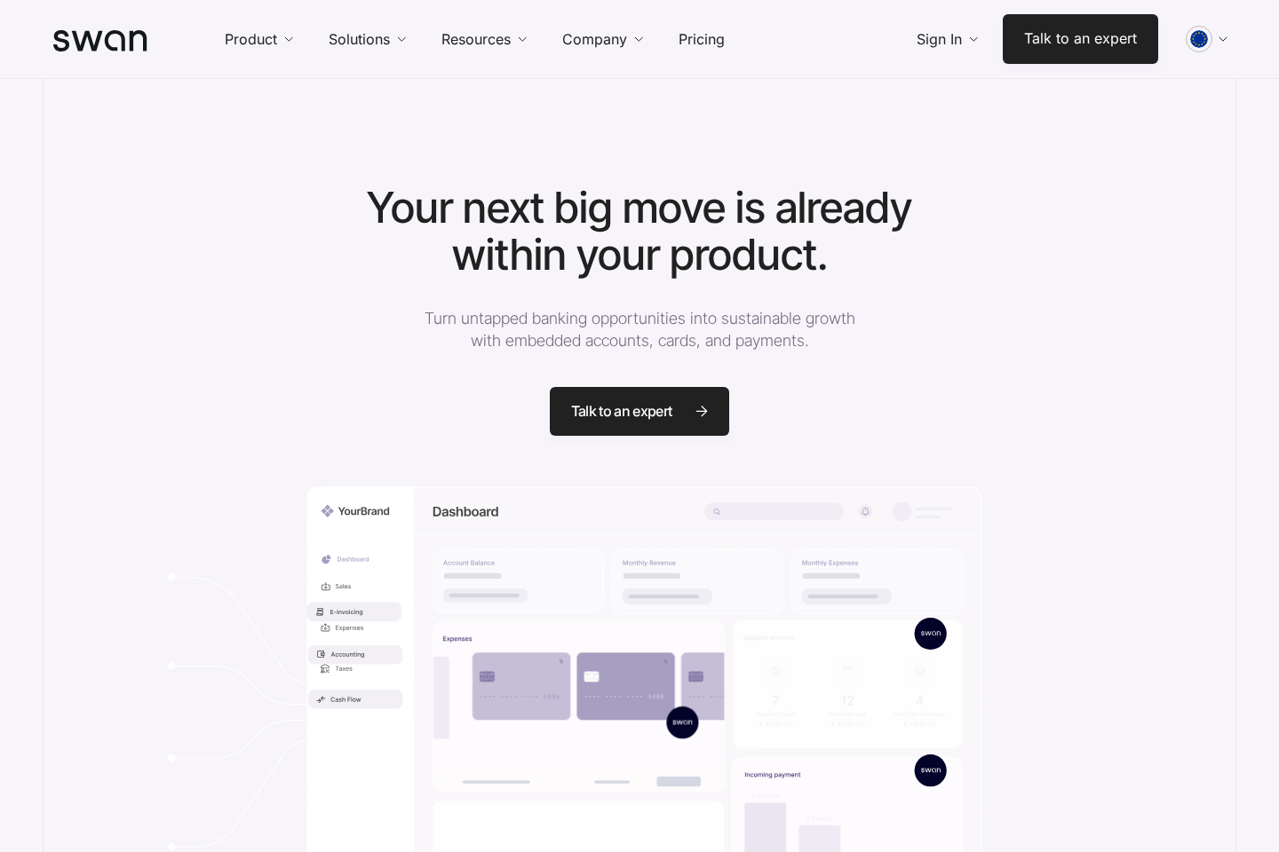 Swan website preview