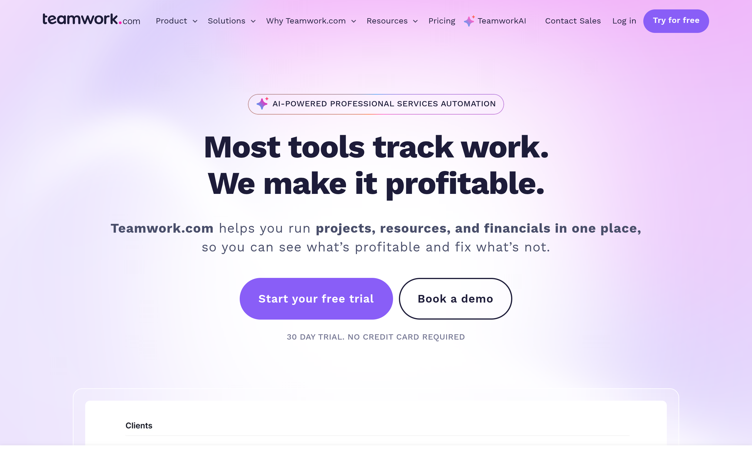Teamwork.com website preview