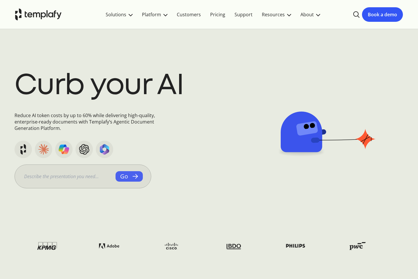 Templafy website preview