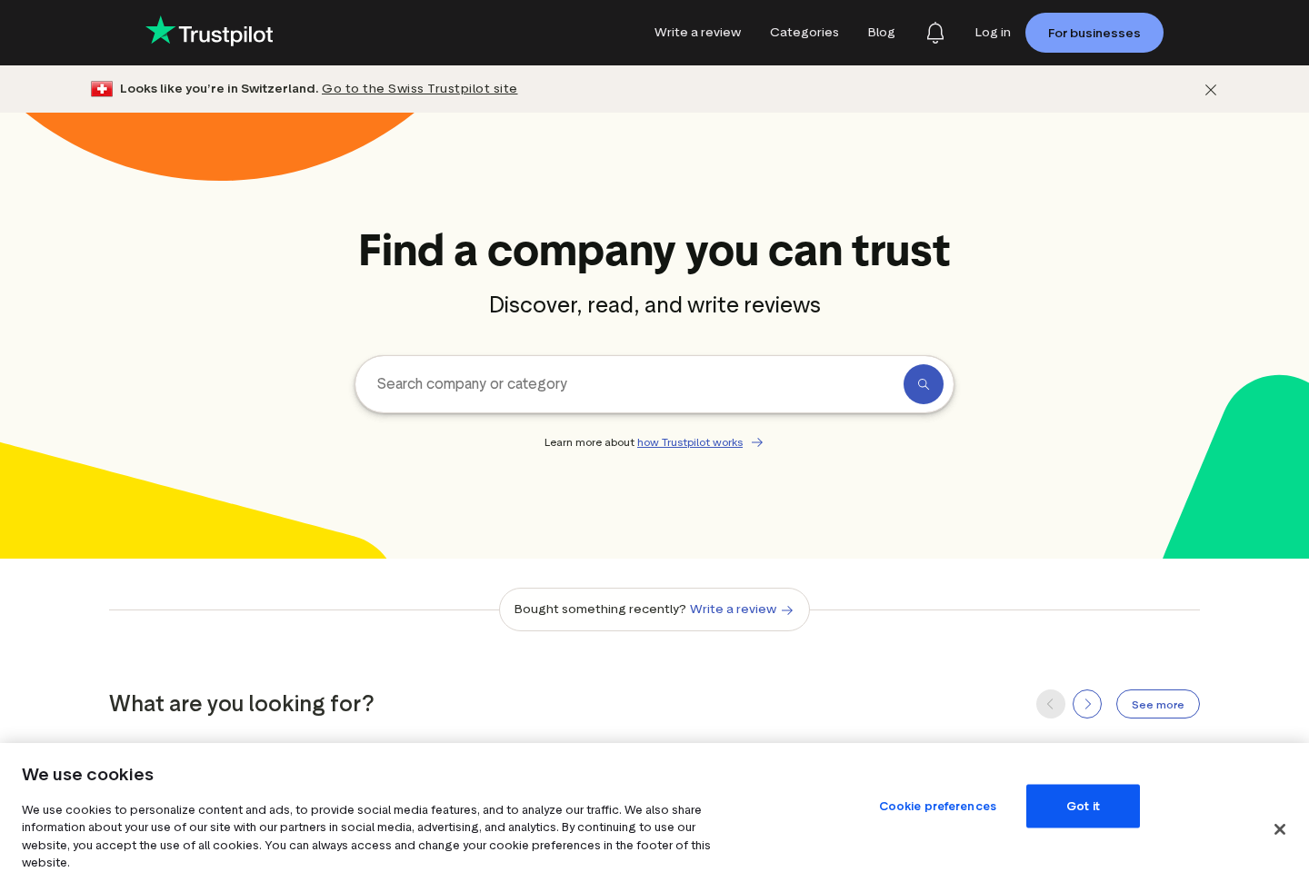 Trustpilot website preview