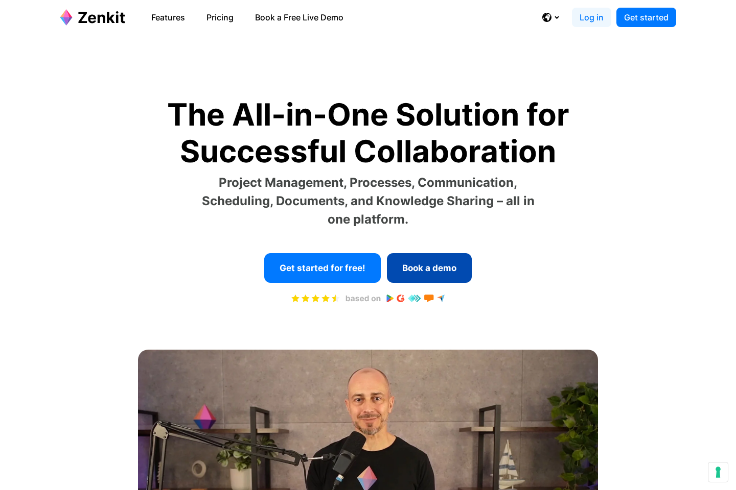 Zenkit website preview